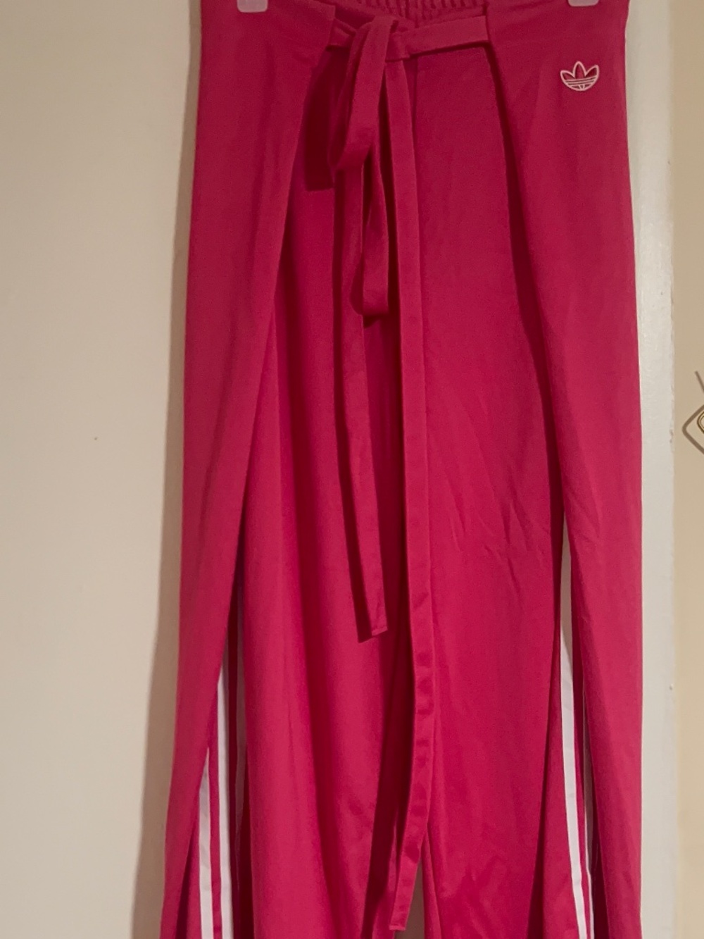 Adidas Pink Wrap Snap Track Pants NWT Size Small